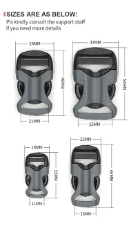 20,26,MM A451 hliðarlosunarsylgja fyrir útibakpoka
